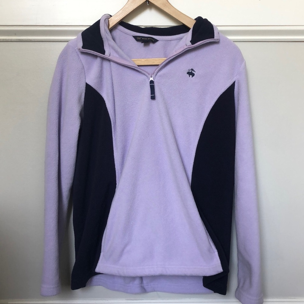 Brooks Brothers 3/4 zip purple sweatshirt size L